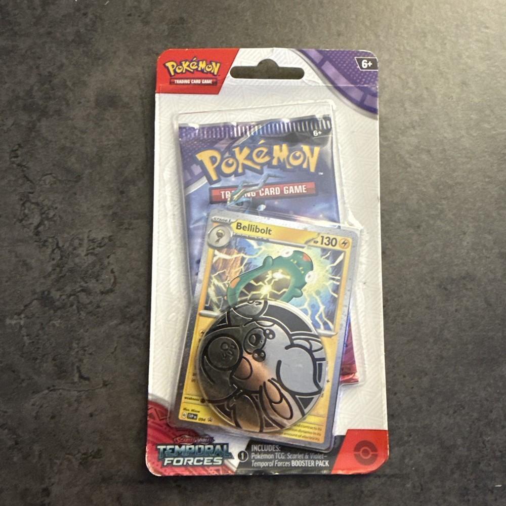 Pokemon Temporal Forces Checklane Blister Set Booster Pack -  Bellibolt