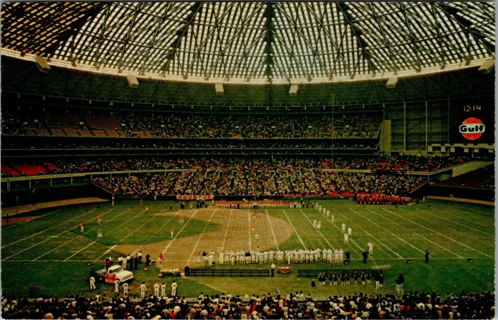 Vintage Postcard Houston Astros Inside the Astrodome 1970s-80s MLB Baseball