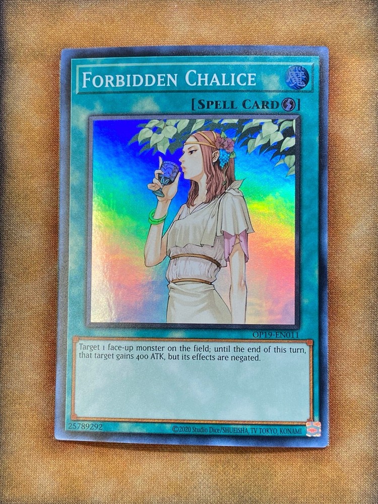Yugioh Forbidden Chalice OP19-EN011 Super Rare NM