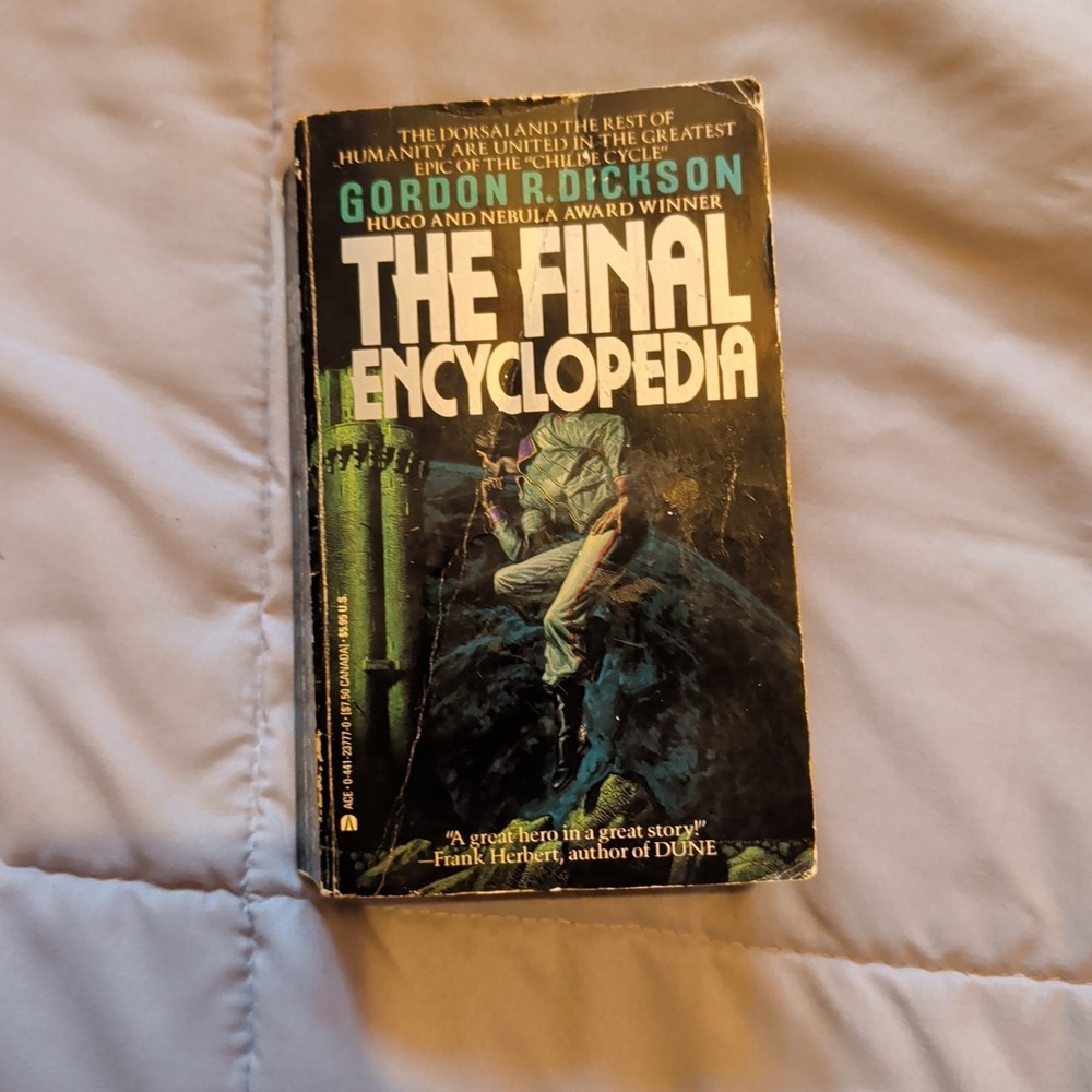 Vintage 1985 The Final Encyclopedia by Gordon R. Dickson Mass Market Book