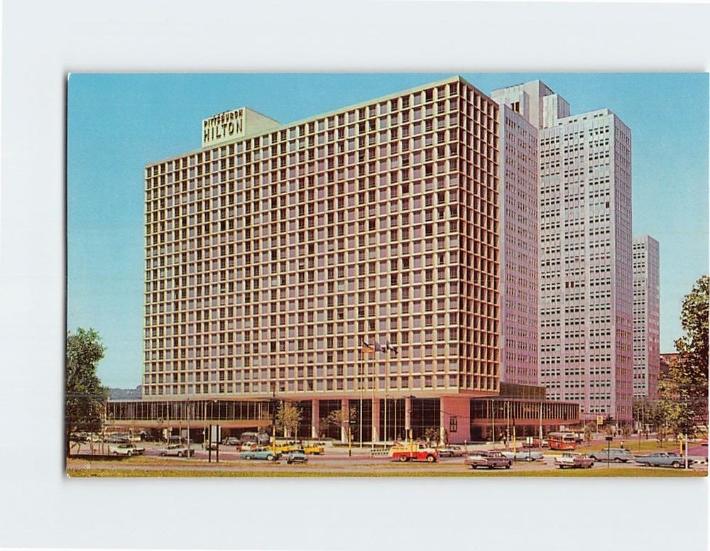Postcard Pittsburgh Hilton Hotel Pennsylvania USA North America