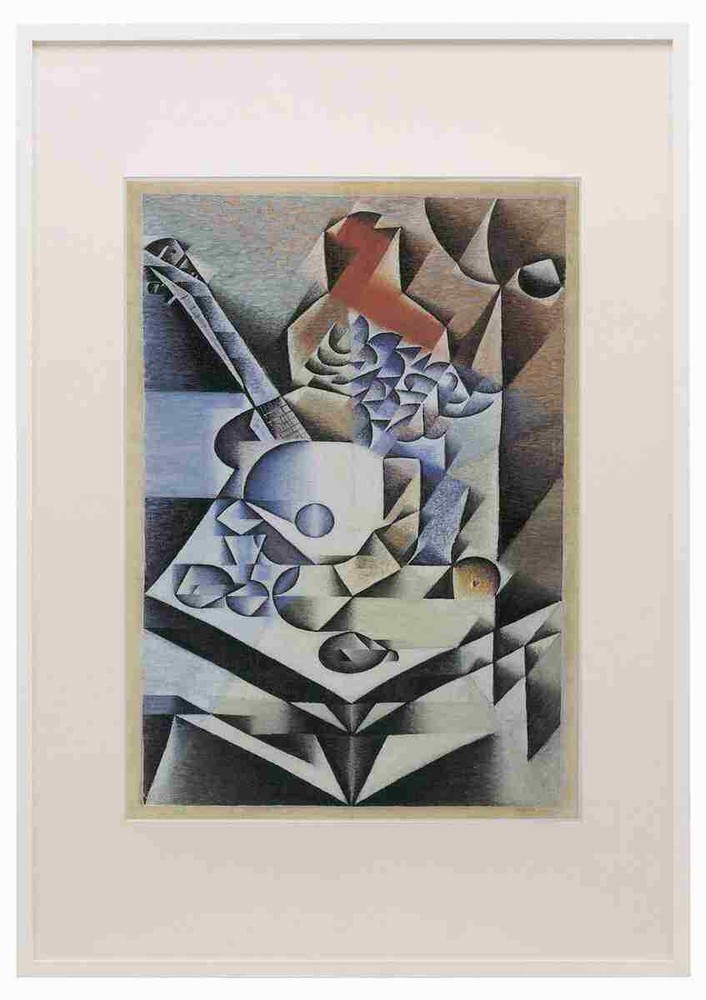 Still Life With Flowers Juan Gris Abstract Art A3 A4 Framed Print Picture-image