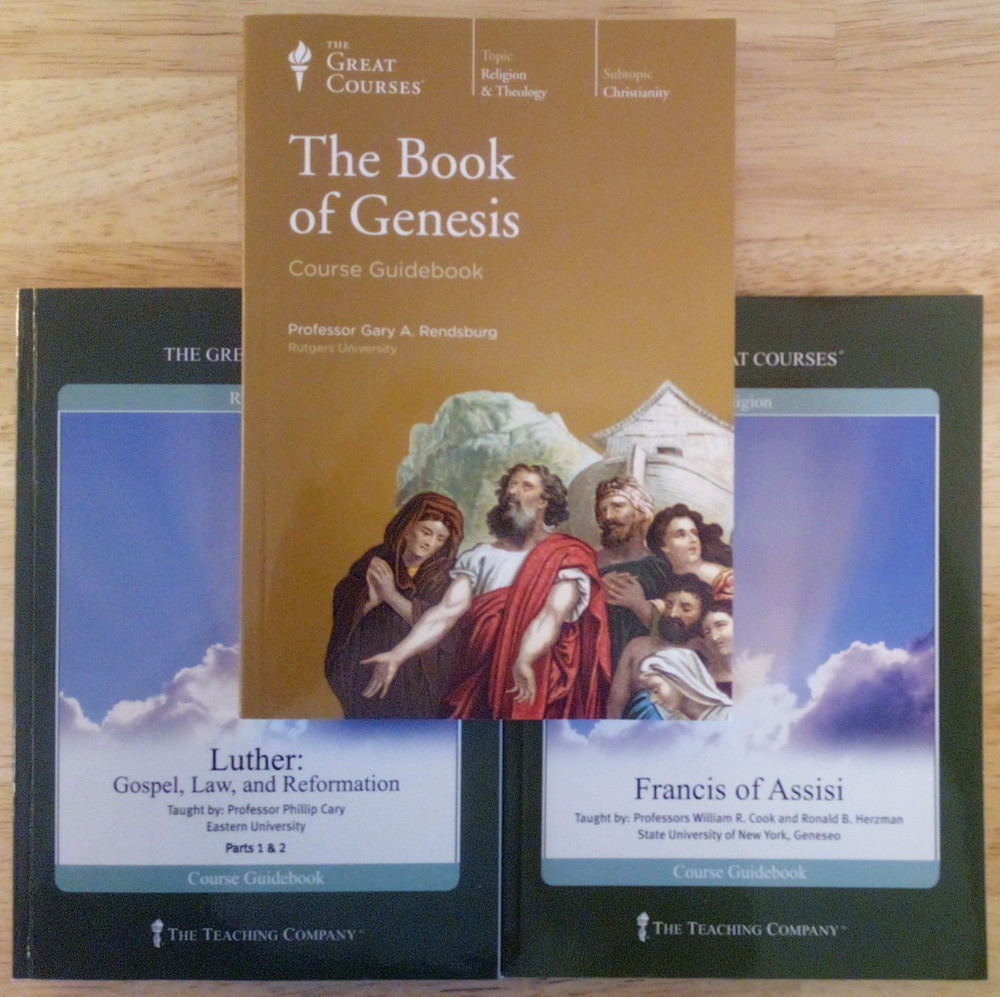 Lot of 3 Great Courses Genesis Luther Francis of Assisi ~ Guidebooks only
