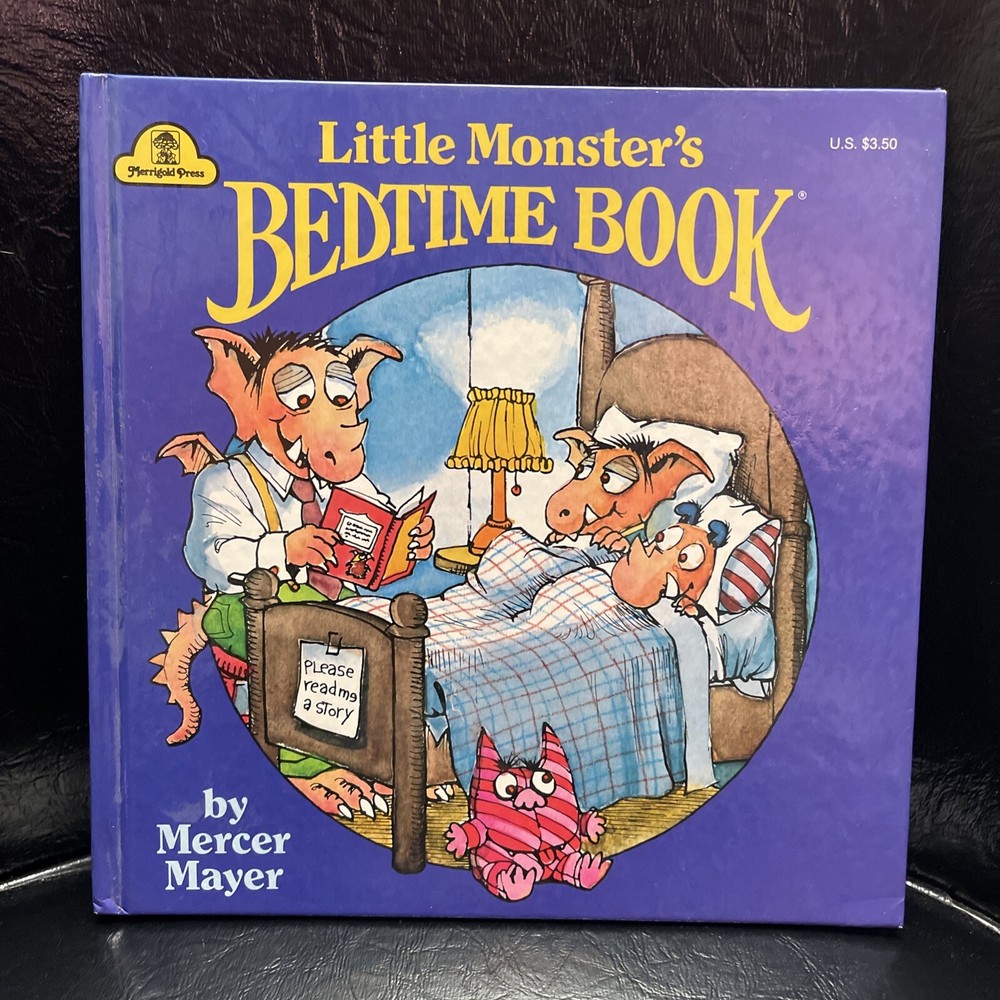 VHTF Hardcover Little Monster's Bedtime Book  by Mercer Mayer Vintage 1978