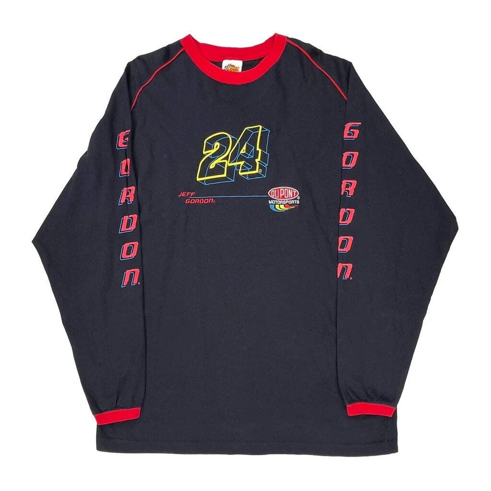 Dupont Motorsports Winners Circle Nascar Long Sleeve T-Shirt - XL Black Cotton