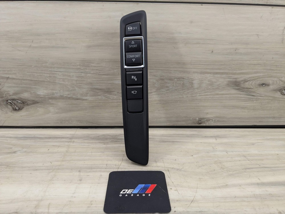 14-19 OEM BMW F15 F16 X5 X6 Center Console Traction Control Switch Panel Black