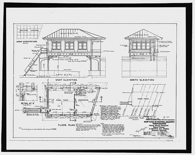 53. Photocopy of drawing no. C-3714, dated 2 April 1917, entitled New York