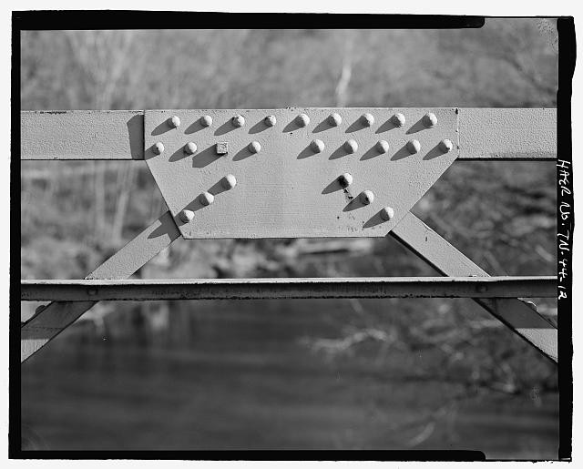 12. Top chord connection, center south truss. - Liberty Bridge, Spanning Smith