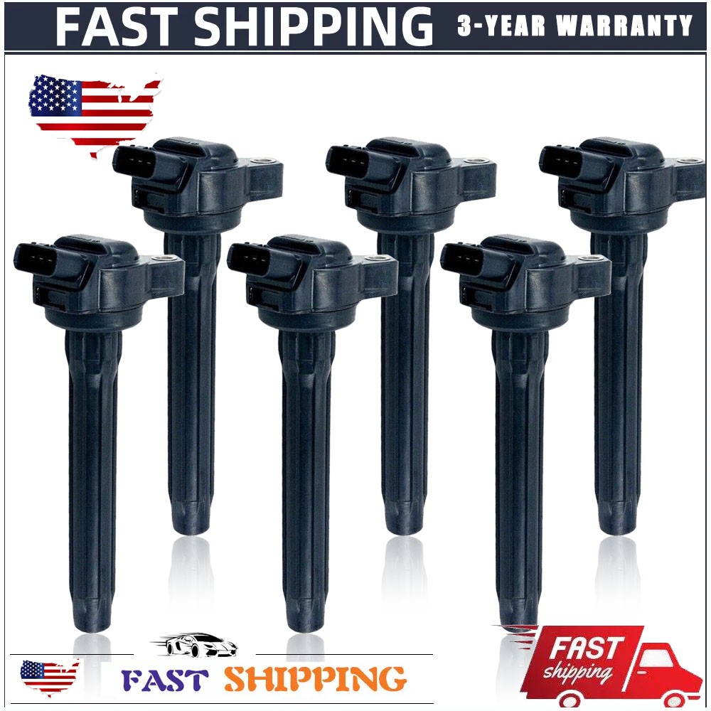 Set of 6 Ignition Coils 90919-02280 For 2016-2020 Lexus RX350 RX450h 3.5L V6