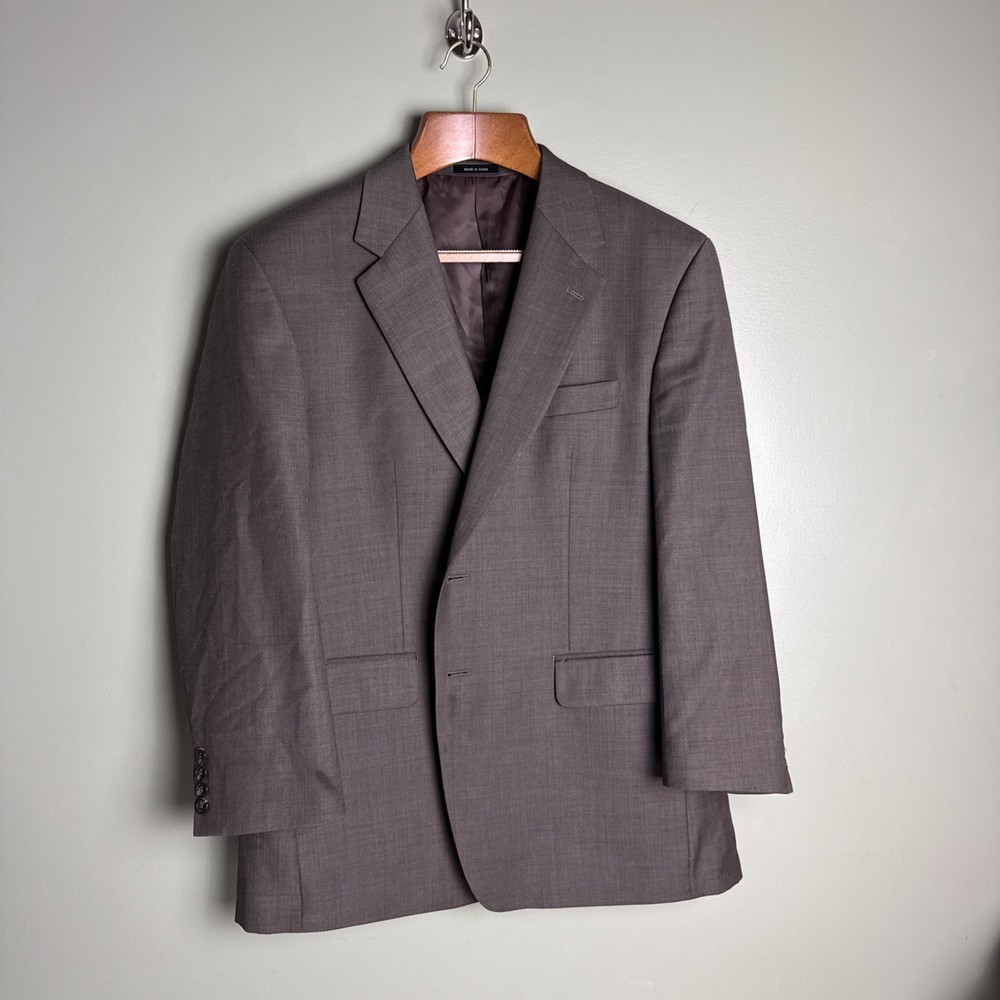 Lauren Ralph Lauren Men's Gray Wool Blazer 42S Classic Two-Button RN#90736