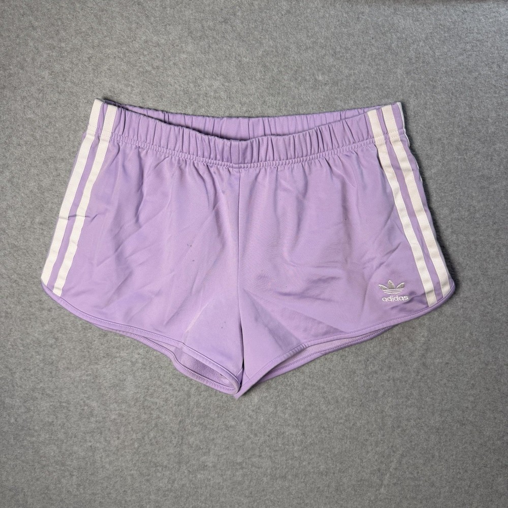 Woman’s Adidas Track Shorts Size Small S Light Purple