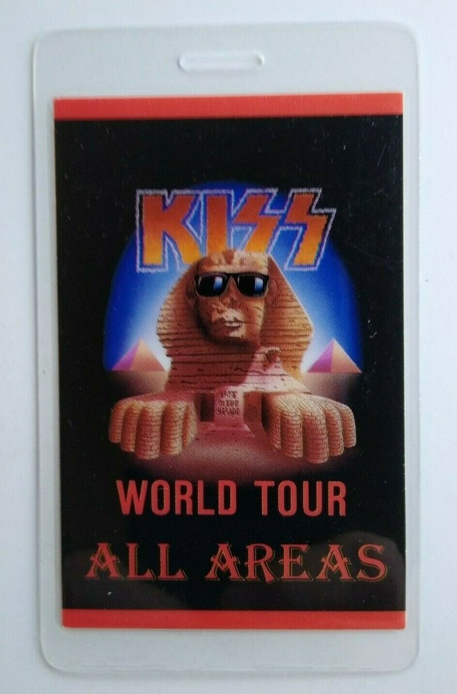 KISS Hot In The Shade Backstage Pass Original Hard Rock Music Concert 1989