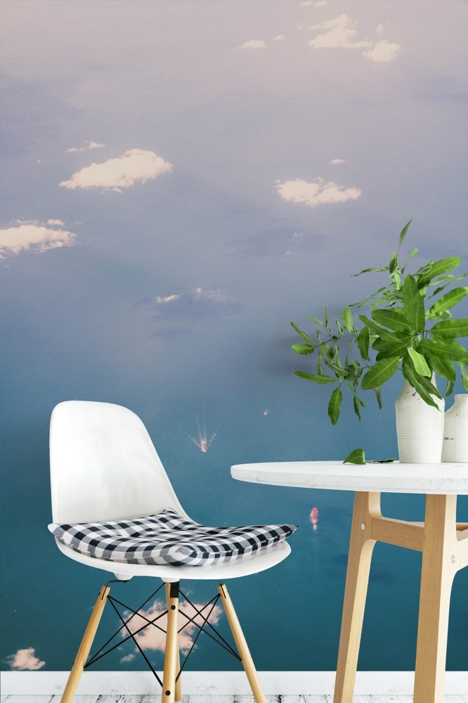 3D Blue Sky White Clouds Landscape Wall Murals Wallpaper Murals Wall Sticker