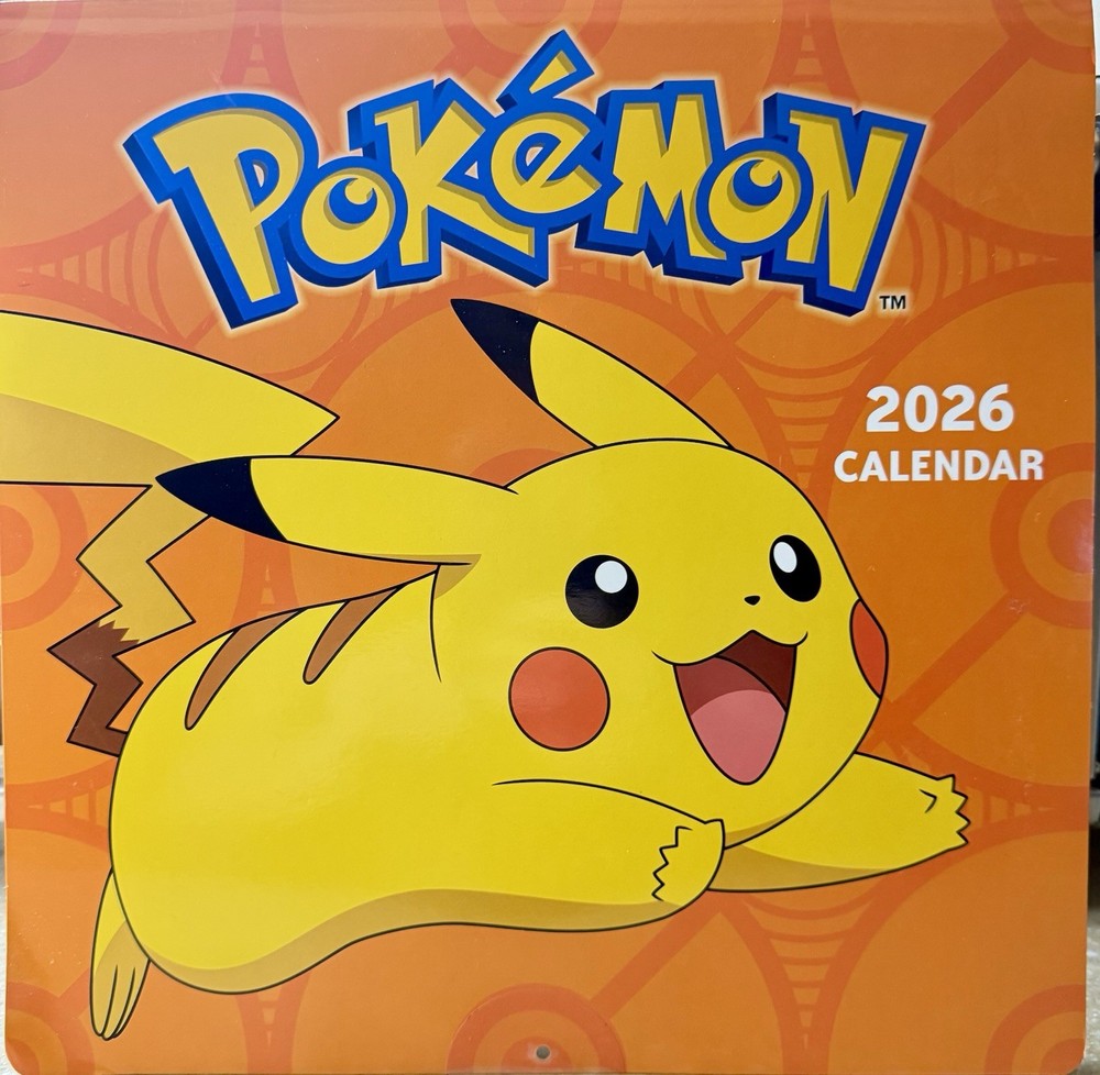 Pokémon 2026 Wall Calendar by Pokémon (2025, Calendar)