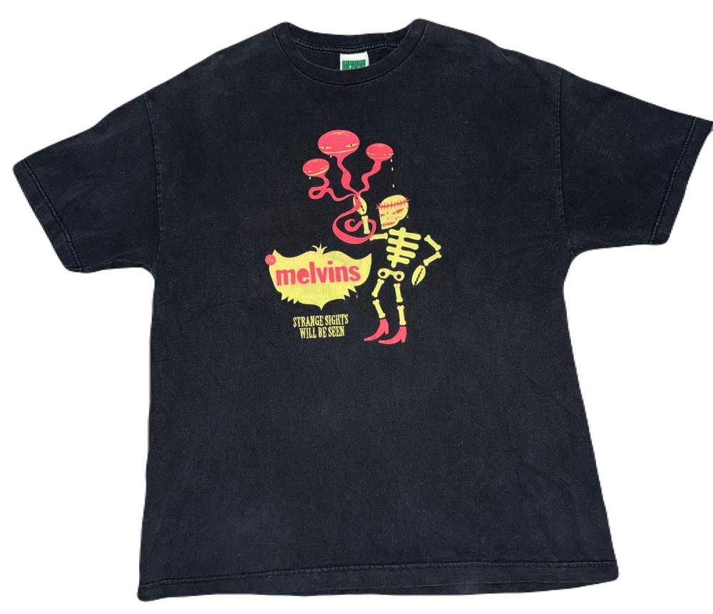 Rare Vintage The Melvins Strange Sights Rock Grunge Tour Concert Shirt Size XL