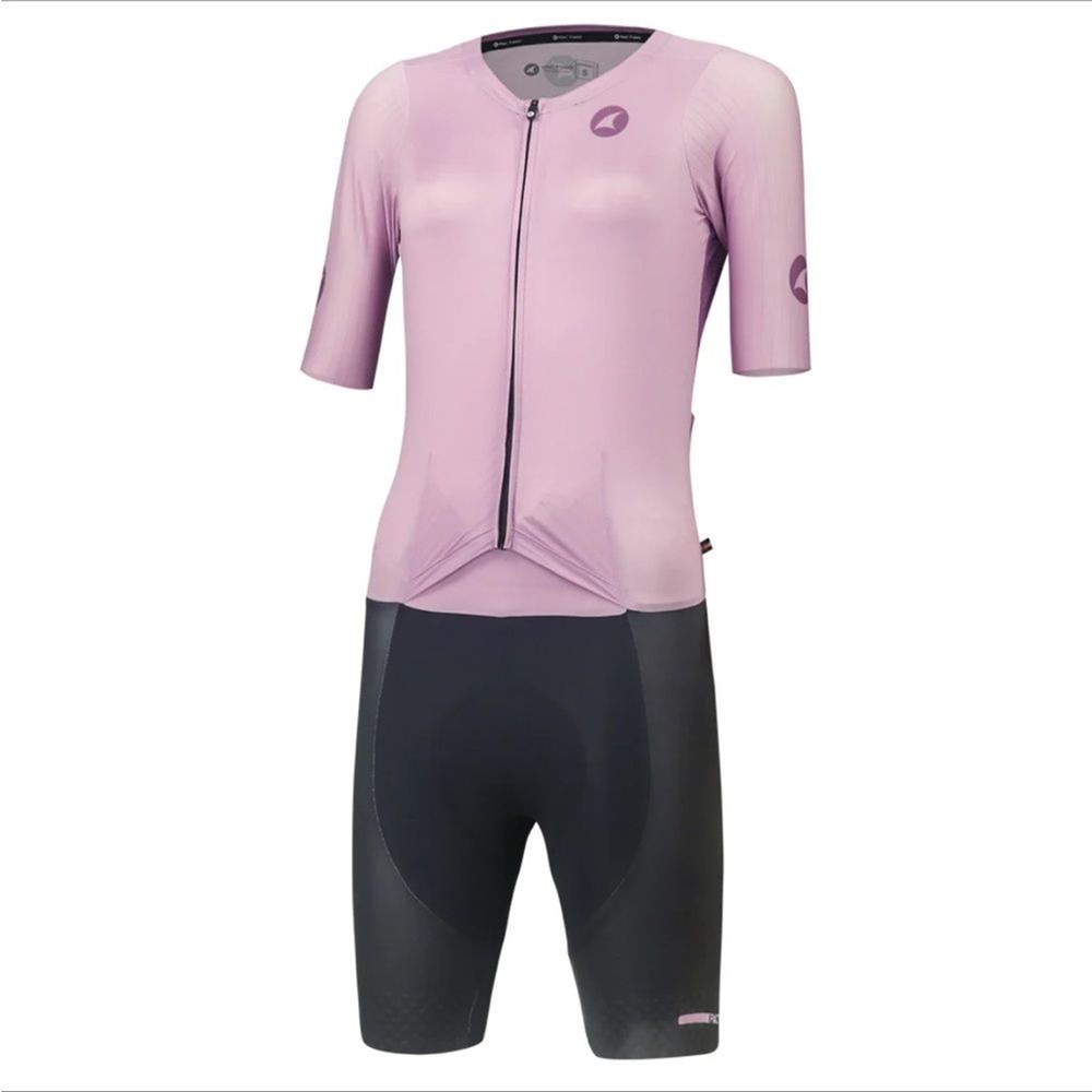 Pactimo women’s SS Flyte Lilac second skin cycling body suit size XS New