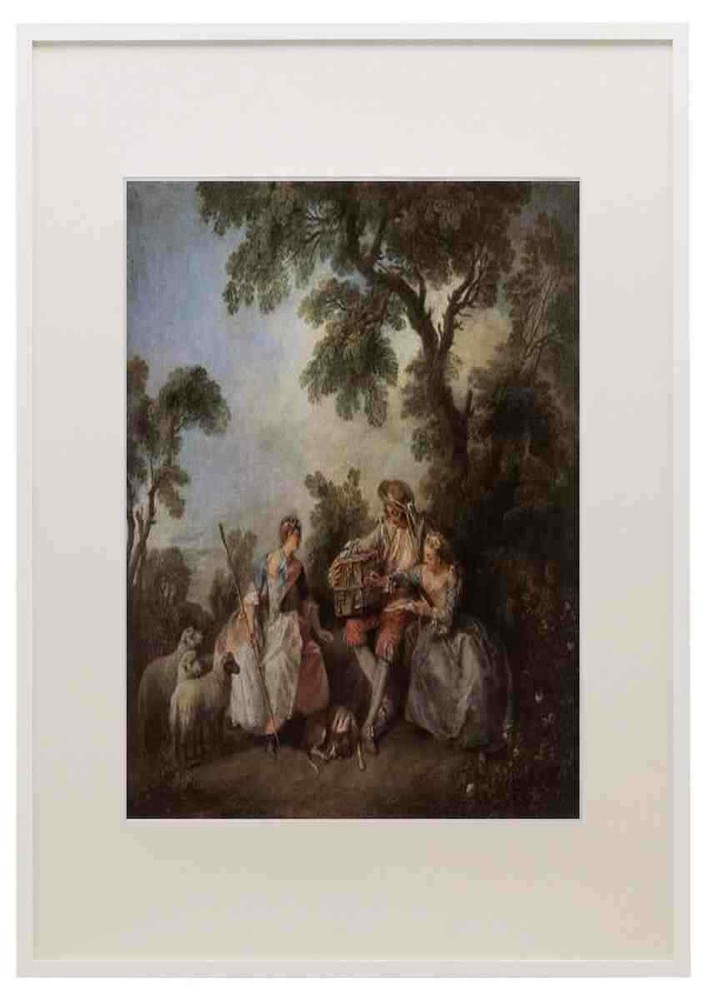 Lancret Nicolas The Bird Cage A3 A4 Framed Print Picture