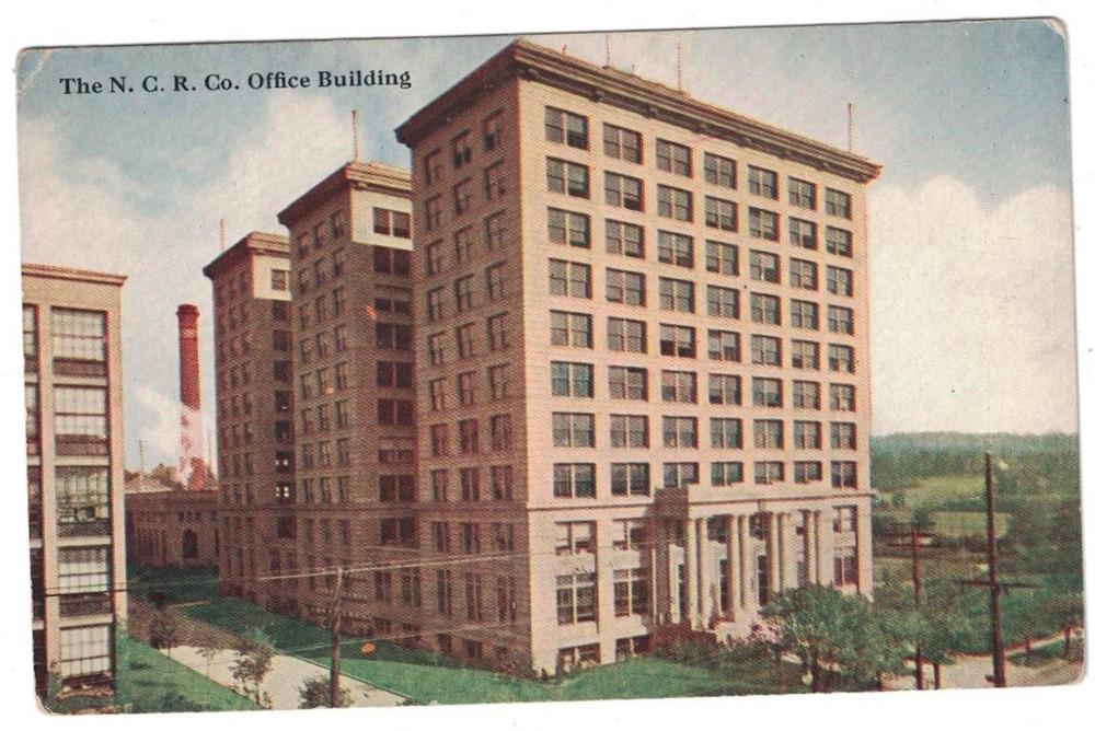 Antique 1910 N.c.r. National Cash Register Building Dayton Ohio Postcard