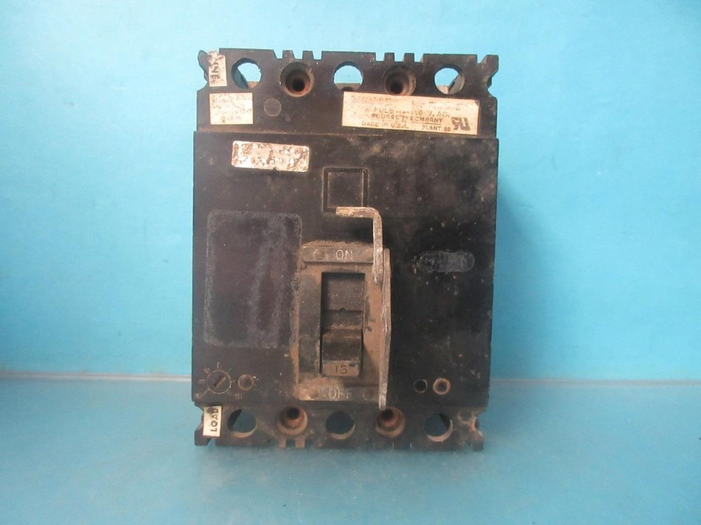 Square D Fal-36015-13M Circuit Breaker 3-Pole 15A 600Vac Fal3601513M 15 Amp 3P