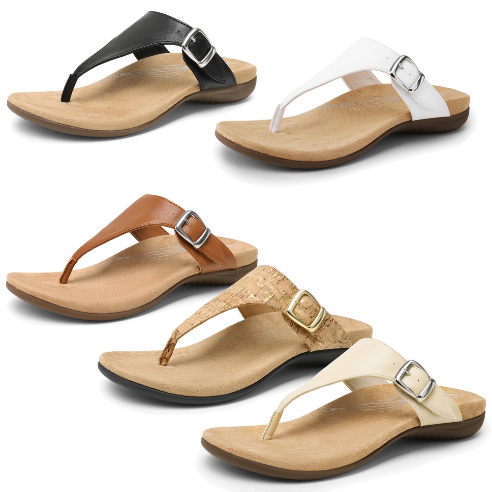 US Women Flip Flop Arch Support Sandals Comfortable Summer Slip On Thong Sandals