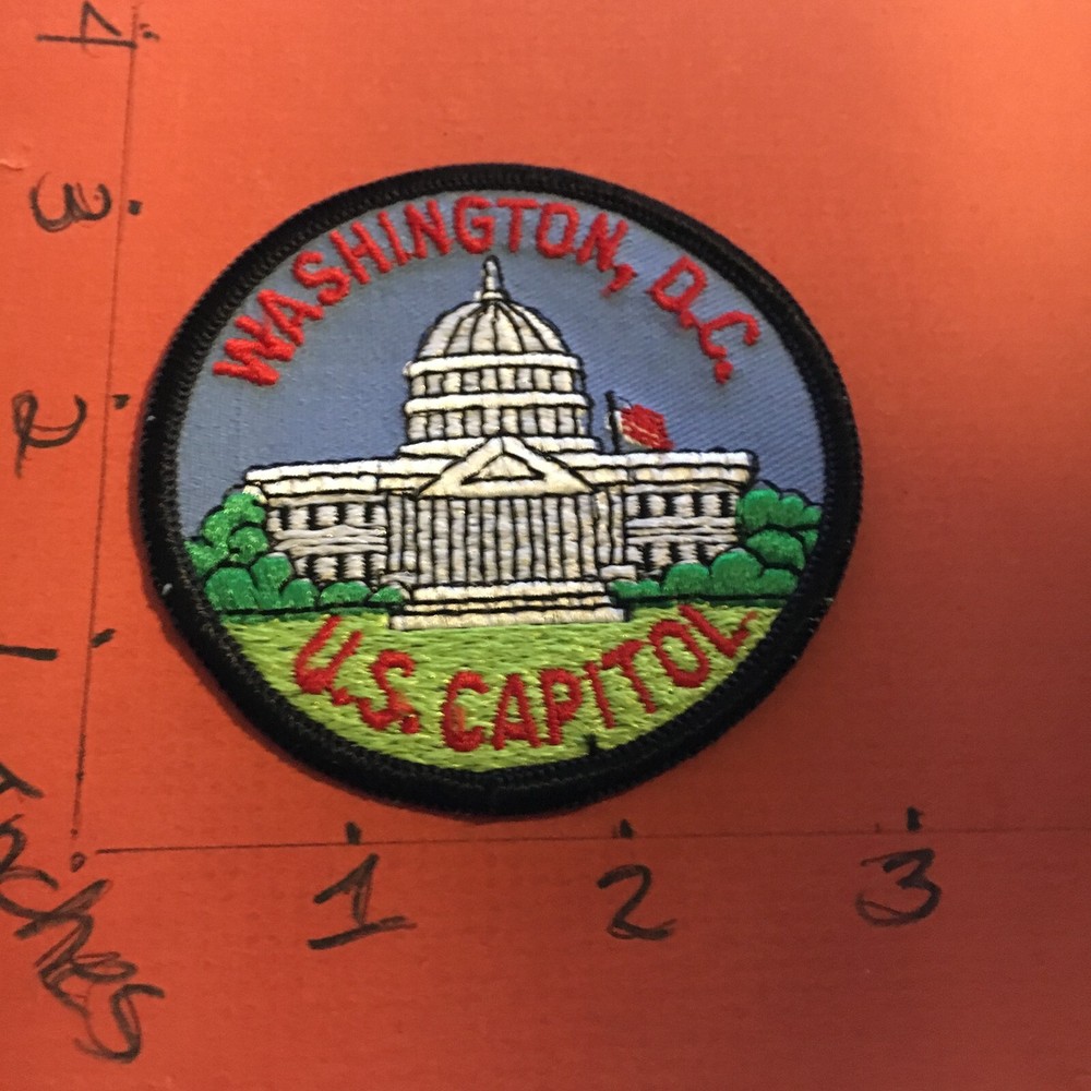 National Park Patch US CAPITOL WASHINGTON D.C. Vintage Travel Patch