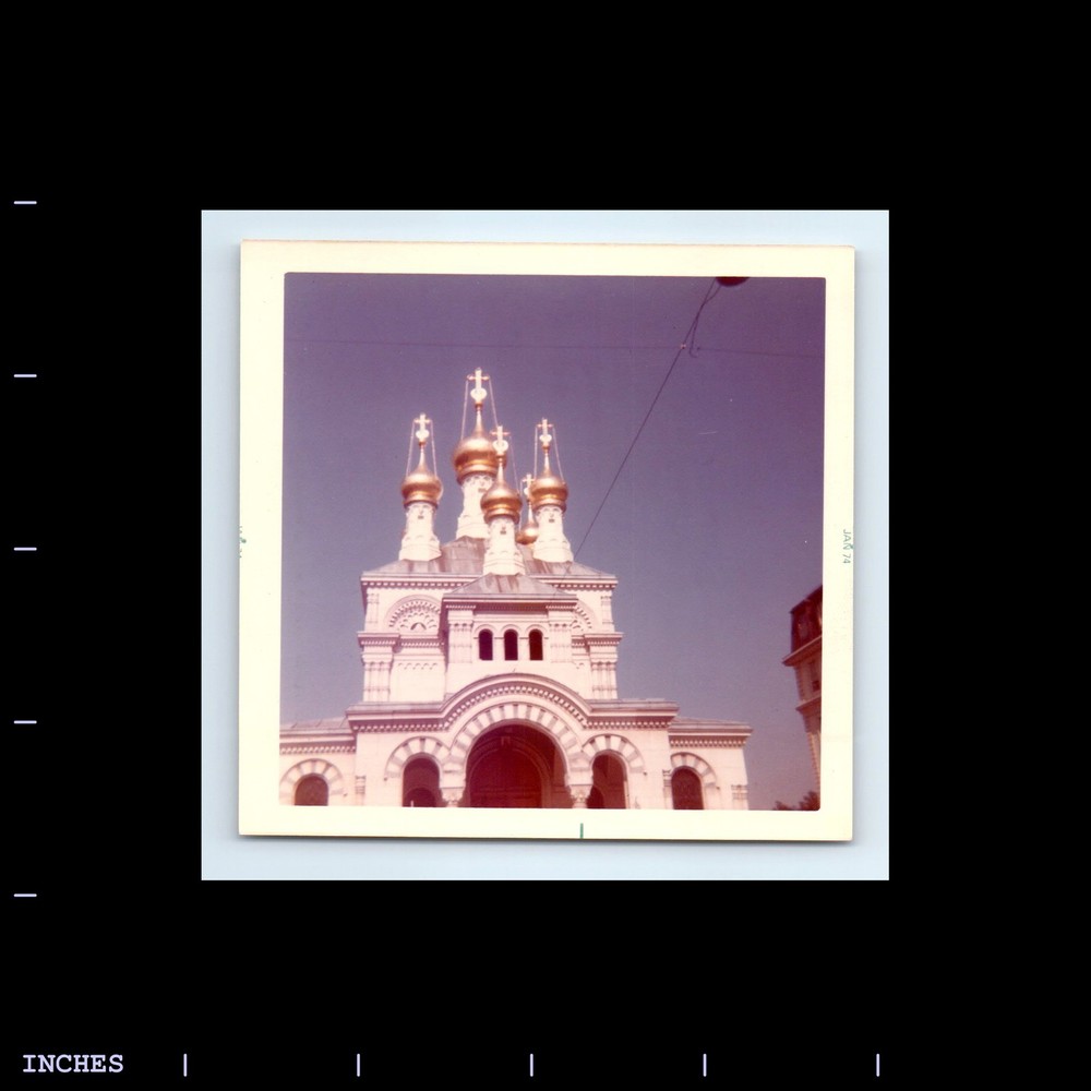 Old Square Color Photo RUSSIAN ORTHODOX CHURCH GENEVA SWITZERLAND 1974