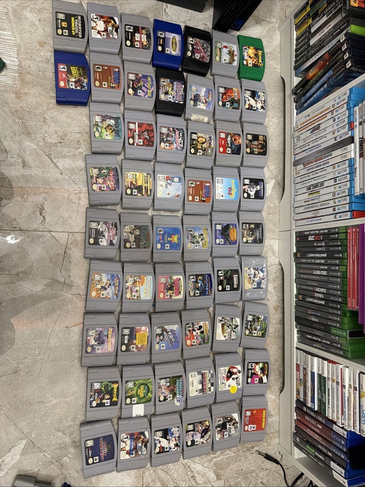 56 Nintendo 64 N64 GAME LOT!!! RARE CLASSIC TITLES! All Tested And Working