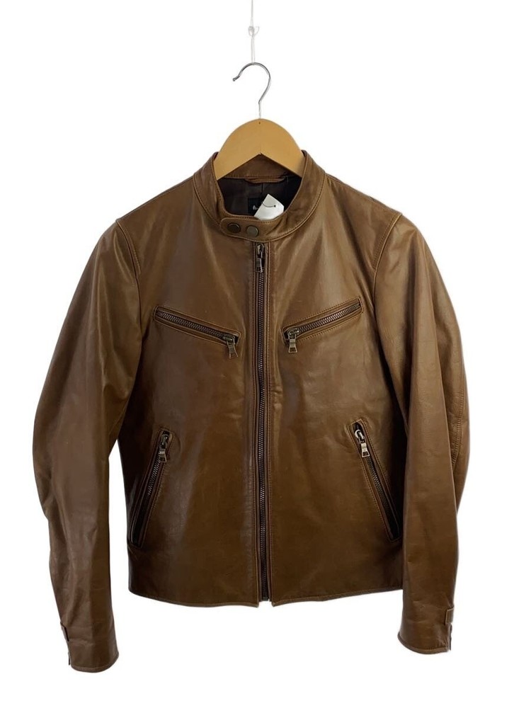 Paul Smith Leather Jacket Blouson/S/Cowhide/Brw 3505