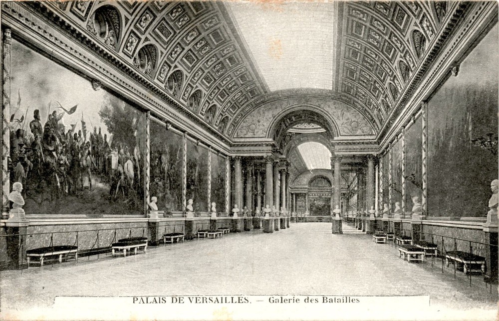 PALAIS DE VERSAILLES, Galerie des Batailles, Levy Fils et Postcard