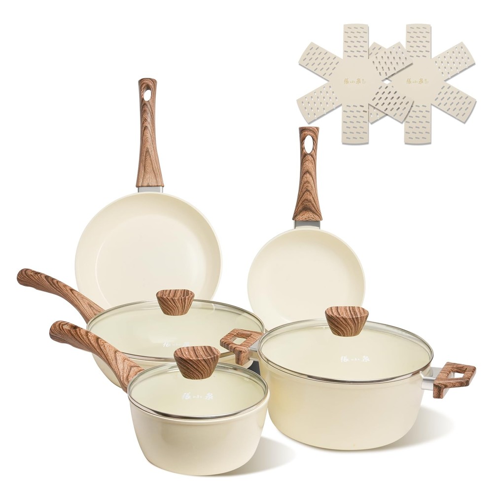 Non Stick PTFE-Free 10-Piece Aluminum Cookware Set