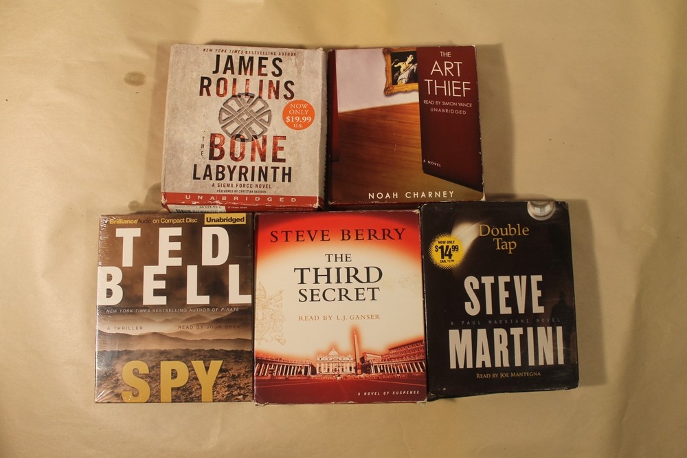 Lot of 5 Unabridged CD Audiobooks - Tested