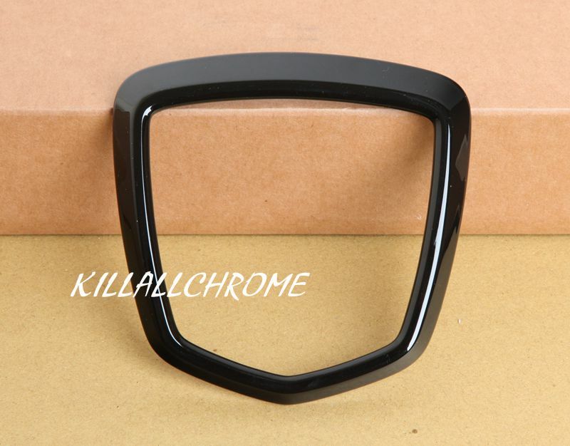 Fits Abarth NEW Gloss Black Rear Badge Cover Frame 500 595 695 HQ UK STOCK