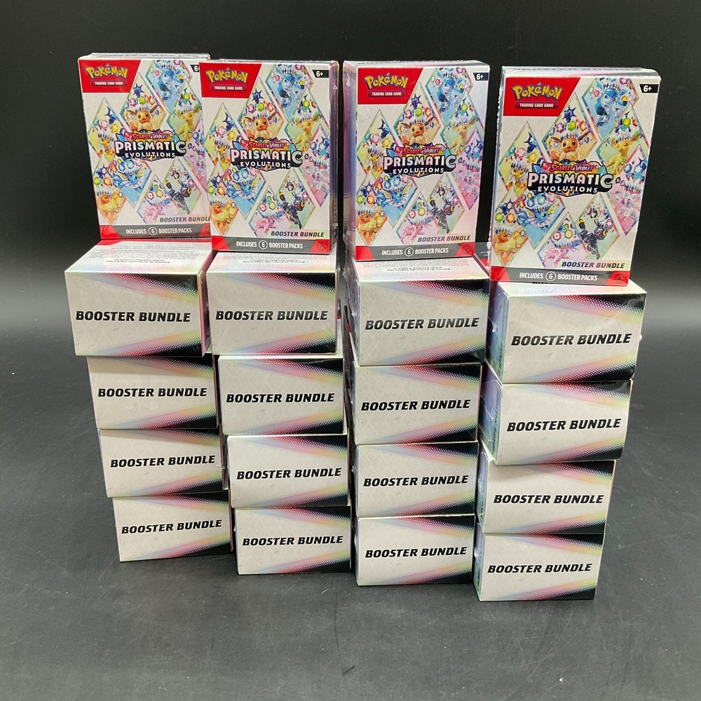 Lot of (20) Pokemon TCG Prismatic Evolutions Booster Bundles SEALEDPROBSTEIN is actively accepting consignments !!