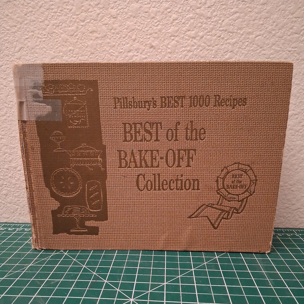 Vintage Pillsbury’s Best Of The Bake-Off Collection Cookbook 1000 Recipes 1959