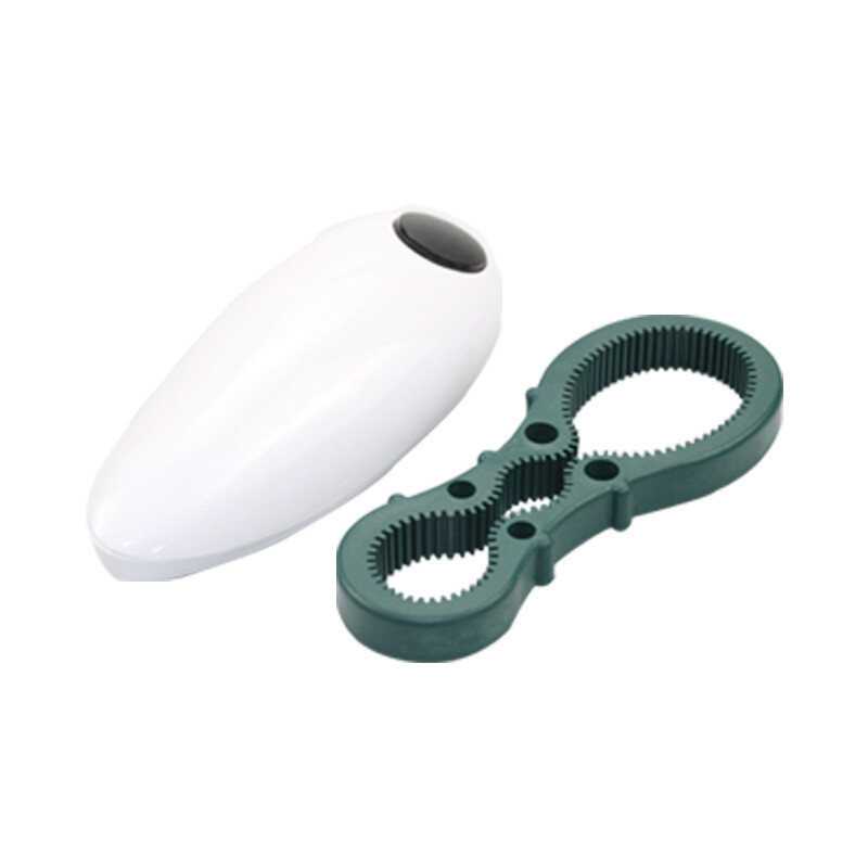 aBS+Stainless Steel Electric Can Opener With 8-Shaped Bottle Opener Home Tool d-image