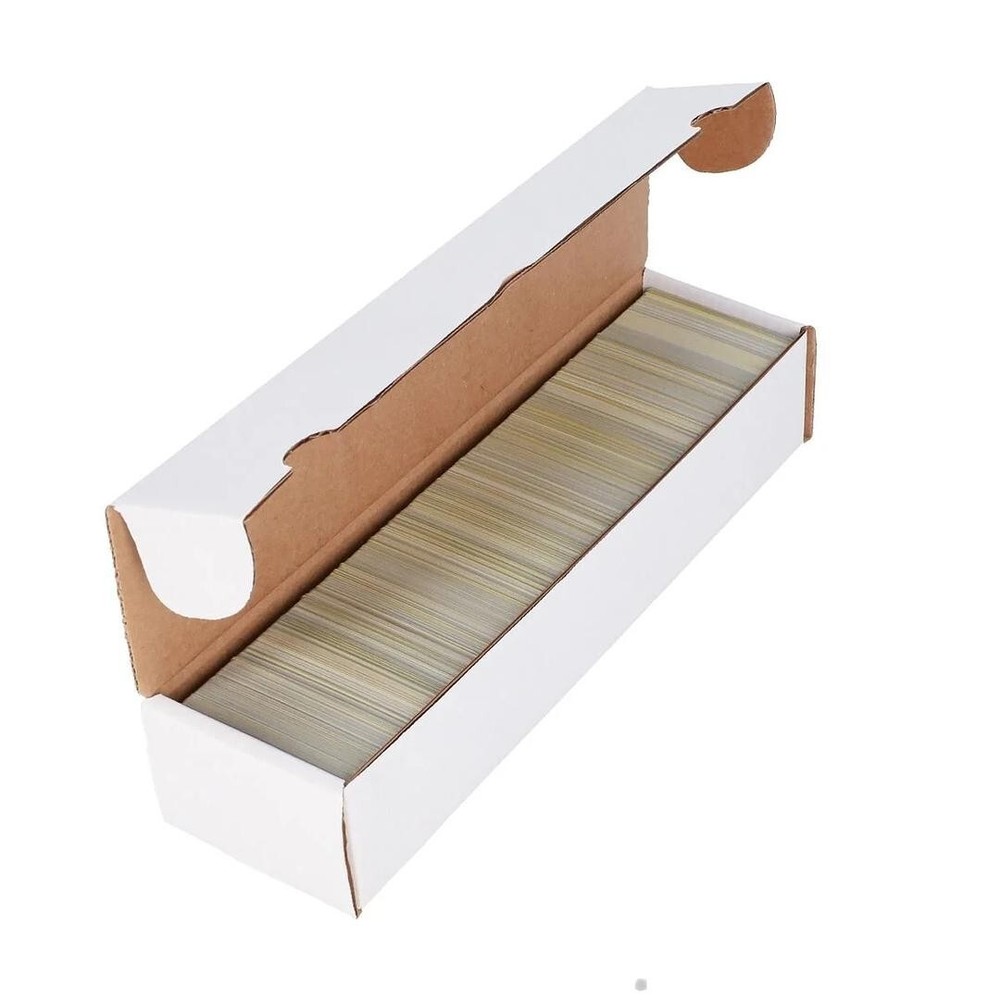 NEW BCW 800-Count White Trading Card Set Cardboard Storage Box Pokemon MTG TCG