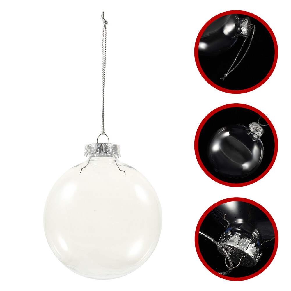 6 Pcs Decorations Christmas Flat Balls Inflatable Ornaments Mini
