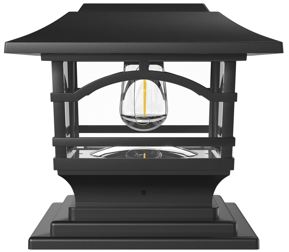 Edison Solar Post Cap Lights for 4x4 5x5 6x6 Posts - Bright LED Outdoor Lighting