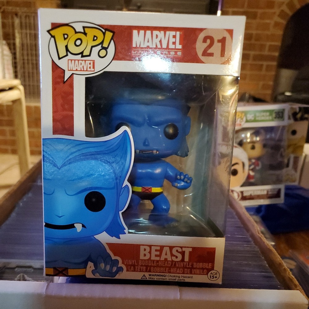 Funko Pop! Marvel Universe #21 - Beast Vinyl Figure Vaulted!