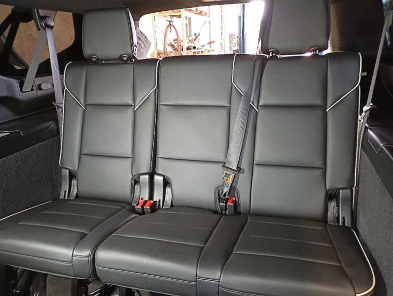 Power Folding Black Leather 3rd Row Bench Seat from 2022 Escalade ESV 10647050