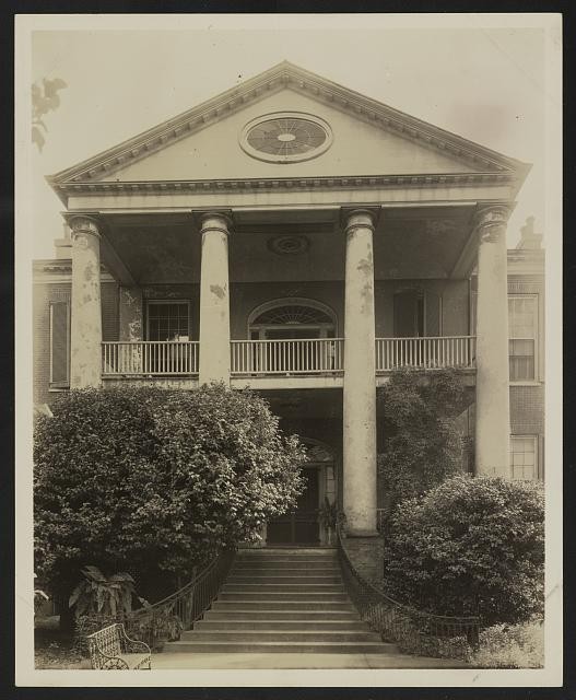 Photo:Natchez Mississippi Rosalie Mansion 1938 Plantation House Columns