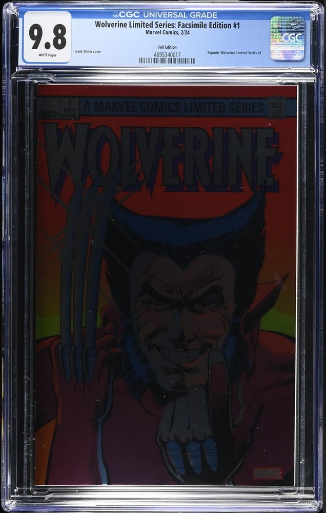 Wolverine Limited Series: Facsimile Edition 1 CGC 9.8 Foil Edition