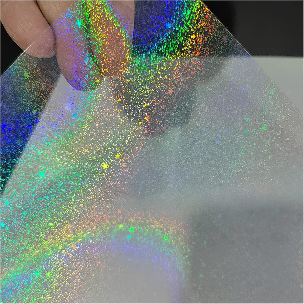 Bleidruck 25-Sheet A4 Holographic Sand Stars Glitter Sticker Paper
