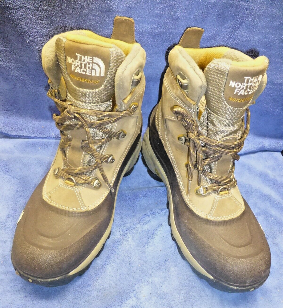 North Face PrimaLoft 200g Insulated Waterproof Winter Boots Size 10.5