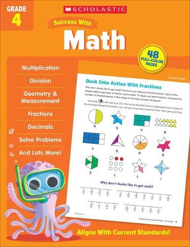 Scholastic Success with Math Grade 4 Workbook (Paperback)Another great item from Rarewaves USA | Free delivery!