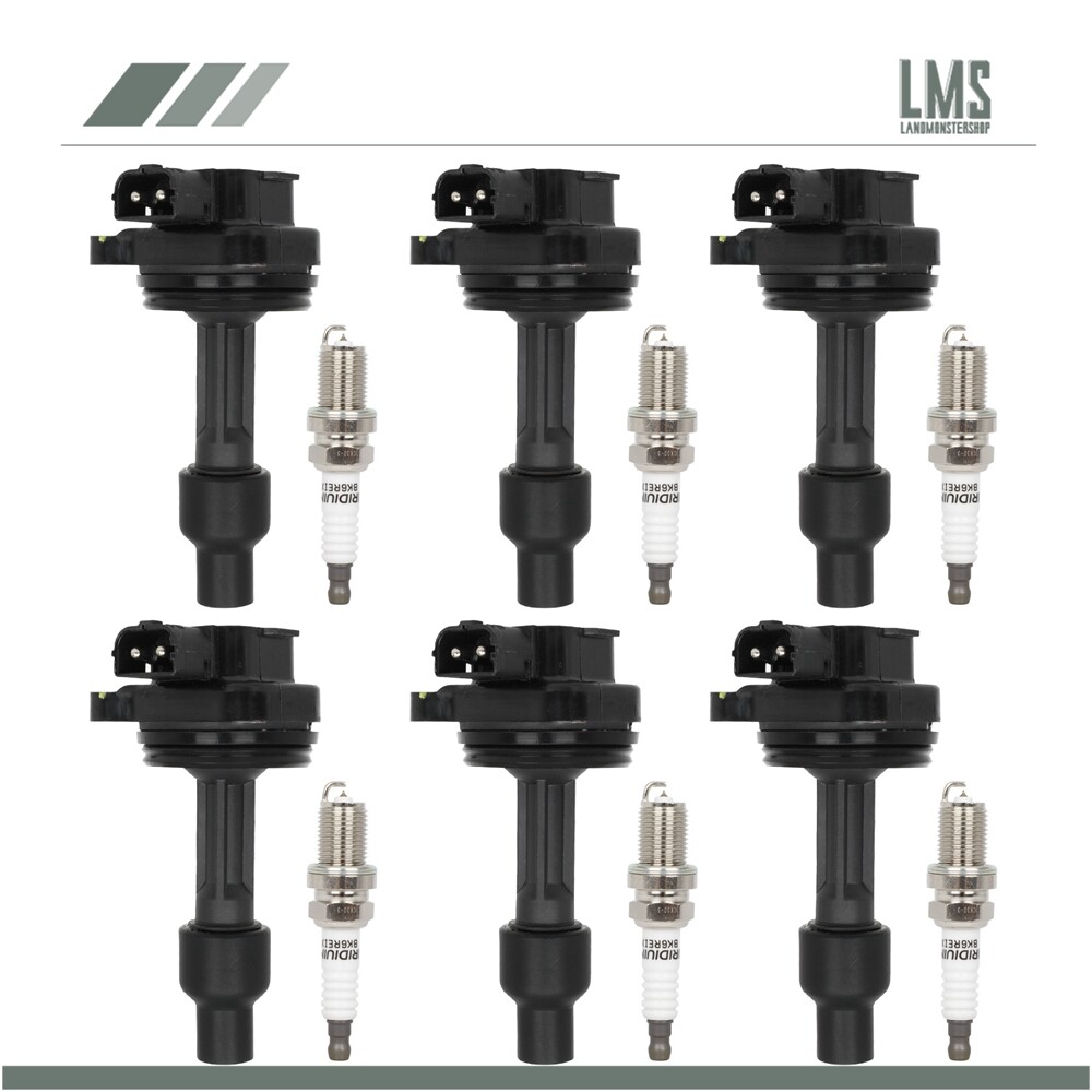 Volvo S90 1997-1998 2.9L L6 Ignition Coil & Spark Plug Set - 6 Pack
