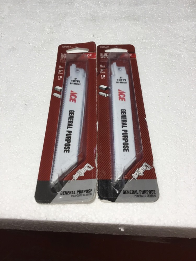 ACE 6-inch 10 TPI Bi-Metal Sawzall Blades 10-Pack-image