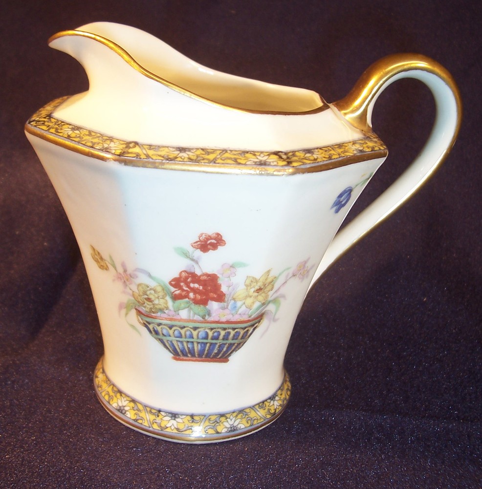 Haviland Limoge GANGA Porcelain Coffee Tea Milk CREAMER Syrup Pitcher Coromandel