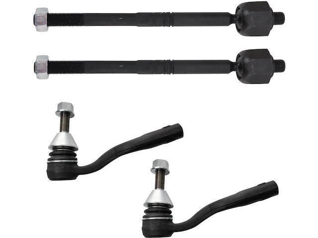 Front TRQ 4 Piece Tie Rod Set Tie Rod End Set fits Mercedes GLS350d 2017 42ZDBJ