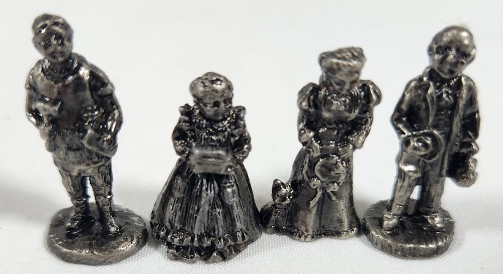 Vintage Pewter Die Cast Miniatures Figurines 91 IRS Lot of 4
